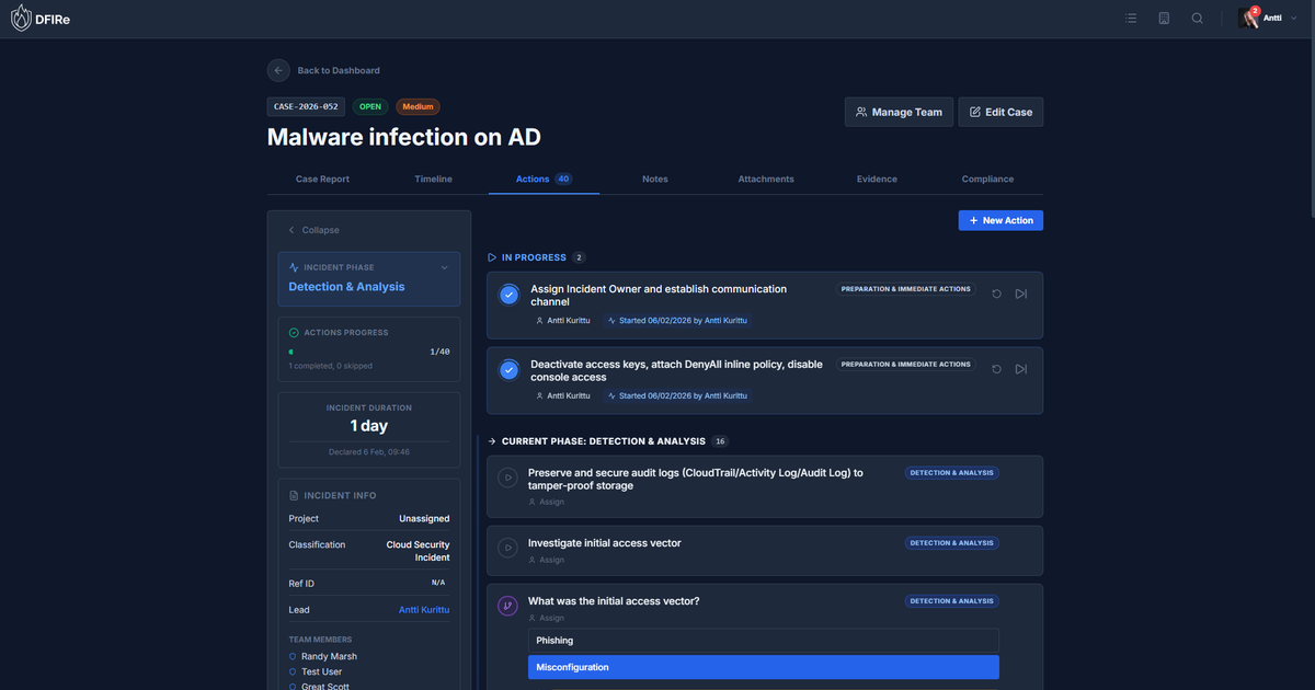 DFIRe - Digital Forensics and Incident Response Platform